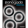 Набор из 3 чёрных эрекционных колец Renegade Diversity Rings Black