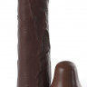 Коричневая насадка-удлинитель 3 Inch Silicone X-tension with Strap - 24,10 см.