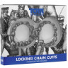 Металлические цепи-оковы с замком Locking Chain Cuffs