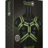 Стильная портупея Body Harness с неоновым эффектом - размер S-M Стильная портупея Body Harness с неоновым эффектом - размер S-M