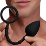 Эрекционное кольцо с каплевидной анальной пробкой Imbed Silicone Anal Plug and Cock Ring Эрекционное кольцо с каплевидной анальной пробкой Imbed Silicone Anal Plug and Cock Ring