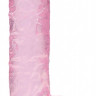 Розовый фаллоимитатор Realrock Crystal Clear 7 inch - 19 см.