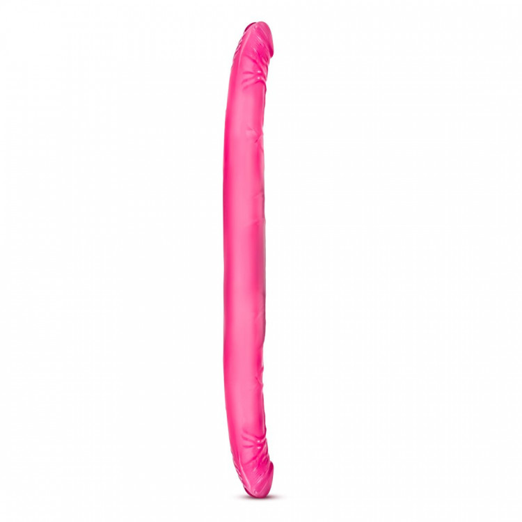 Розовый двусторонний фаллоимитатор B Yours 16  Double Dildo - 40,6 см.