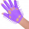 Фиолетовая перчатка для мастурбации Luv Glove