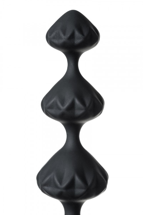 Набор из 2 чёрных анальных цепочек Satisfyer Beads