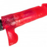 Красный гелевый вибратор №1 - 19 см.