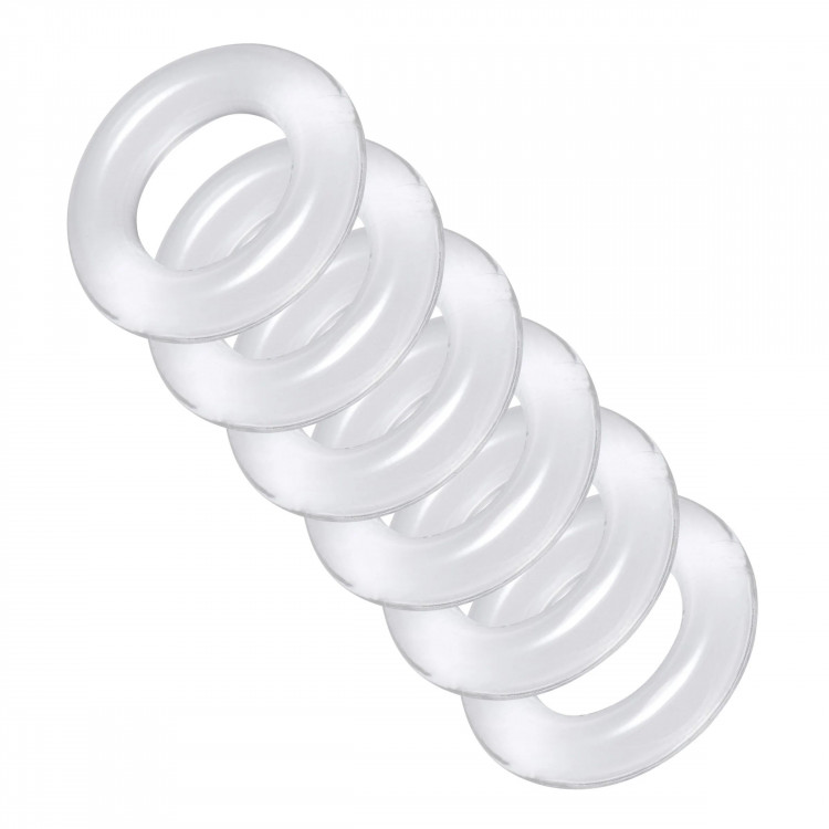 Комплект из 6 прозрачных эрекционных колец Ring Master Custom Ball Stretcher Kit