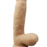 Телесный фаллоимитатор 8 Silicone Cock With Balls - 21 см.