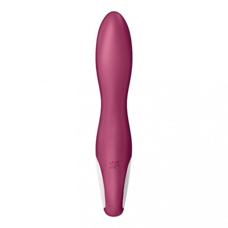 Малиновый вибратор-кролик Heated Affair с функцией нагрева - 20,5 см.