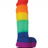Радужный фаллоимитатор Colours Pride Edition 5  Dildo - 17,8 см.