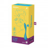 Синий гибкий вибратор Satisfyer G-Spot Flex 5+ - 19,6 см.