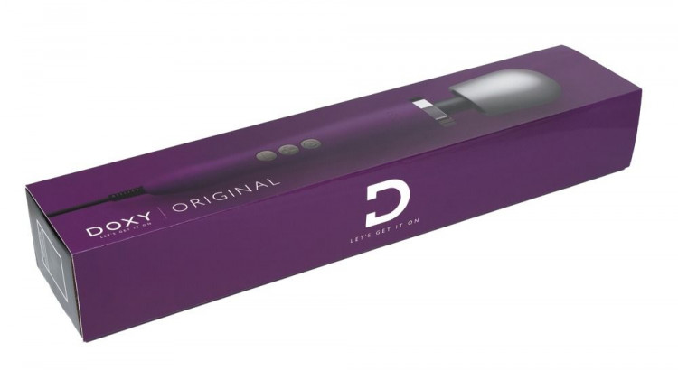 Фиолетовый жезловый вибратор Doxy Original Massager