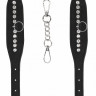 Черные наручники Diamond Studded Wrist Cuffs