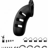 Черный мужской пояс верности Silicone Cock Cage Model 06 Chastity 5.5 Черный мужской пояс верности Silicone Cock Cage Model 06 Chastity 5.5
