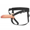 Полый страпон на ремнях 6’’ Hollow Silicone Strap-on