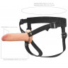 Полый страпон на ремнях 6’’ Hollow Silicone Strap-on