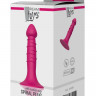 Розовая анальная пробка-фаллос SPIRAL PLUG - 13,5 см.