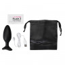 Черная анальная втулка LOVENSE Hush 2 (M) - 13,5 см.