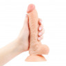 Реалистичный телесный фаллоимитатор Erowoman на присоске Реалистичный телесный фаллоимитатор Erowoman на присоске