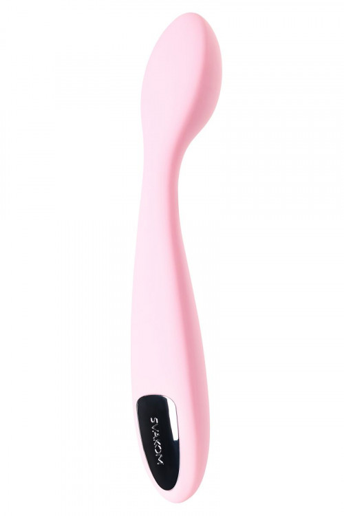 Нежно-розовый клиторальный вибратор Keri Pale Pink - 17 см.