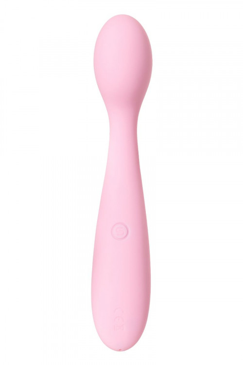 Нежно-розовый клиторальный вибратор Keri Pale Pink - 17 см.