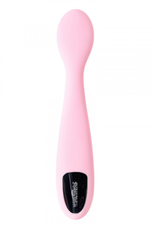 Нежно-розовый клиторальный вибратор Keri Pale Pink - 17 см.