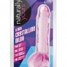 Розовый фаллоимитатор 8 Inch Crystalline Dildo - 19,5 см.