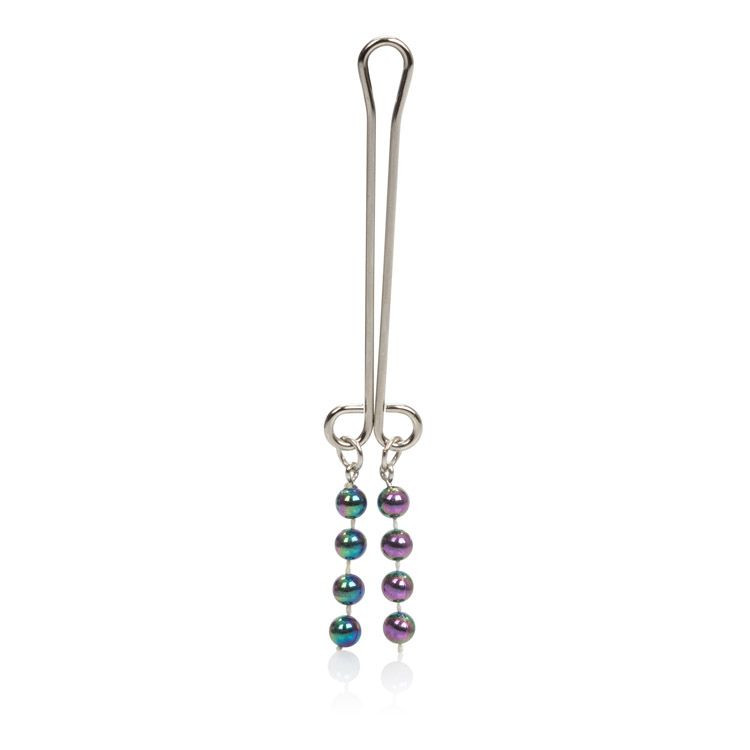 Зажим на клитор с перламутровыми бусинами Beaded Clitoral Jewelry