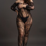 Красивый ажурный кэтсьюит с доступом Lace Sleeved Bodystocking Красивый ажурный кэтсьюит с доступом Lace Sleeved Bodystocking