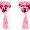 Розовые пэстисы-сердечки с кисточками