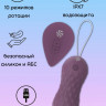 Фиолетовые вагинальные виброшарики с пультом ДУ Dea - 8,3 см.