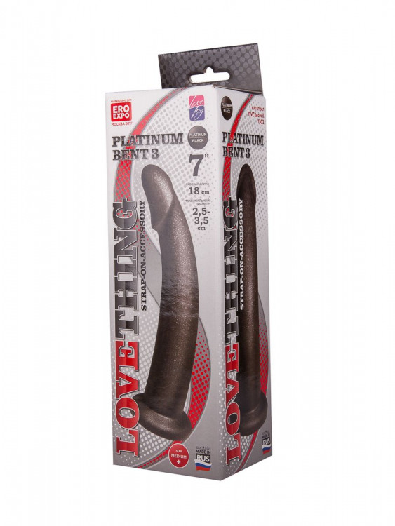 Чёрная насадка на пояс харнесс PLATINUM BENT 3