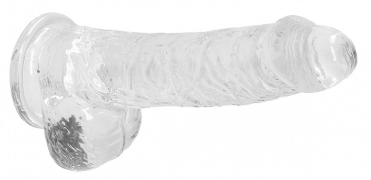 Прозрачный фаллоимитатор Realrock Crystal Clear 9 inch - 25 см.