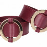 Бордовые наручники Halo Wrist Ankle Cuffs Бордовые наручники Halo Wrist Ankle Cuffs