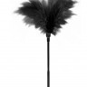 Пластиковая метелочка с чёрными пёрышками Small Feather Tickler - 32 см.