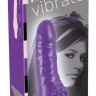 Фиолетовый вибратор Minivibrator с шипиками - 16 см.