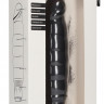 Черный вибромассажер Ribbed Multispeed Vibrator - 17 см.
