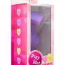 Фиолетовая анальная пробка Naughty Candy Heart Do Me Now - 8,9 см.