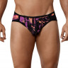 Черные принтованные трусы-джоки Natura Jockstrap