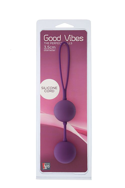 Фиолетовые вагинальные шарики GOOD VIBES THE PERFECT BALLS PURPLE