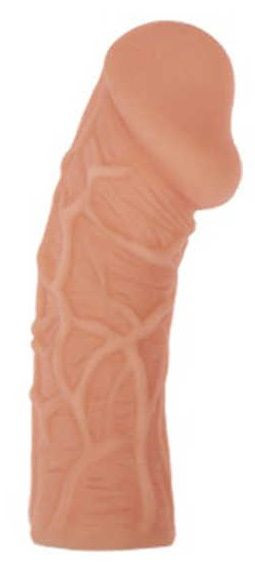 Телесная насадка с венками Extreme Sleeve 001 M-size - 14,7 см.