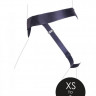 Черные трусики-джоки для страпона с вибропулей - размер XS-S
