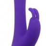 Фиолетовый вибратор INDULGENCE Elated Rabbit - 23 см.