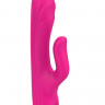 Ярко-розовый вибратор-кролик Flexible G-spot Vibe - 21 см.