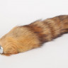 Серебристая анальная пробка с длинным хвостом  Королевская лиса 