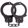 Чёрные наручники из листового металла BONDX METAL CUFFS BLACK Чёрные наручники из листового металла BONDX METAL CUFFS BLACK