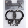 Чёрные наручники из листового металла BONDX METAL CUFFS BLACK Чёрные наручники из листового металла BONDX METAL CUFFS BLACK