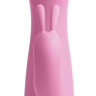 Розовый вибратор-кролик со съемной присоской Wall Banger Rabbit - 19,9 см.
