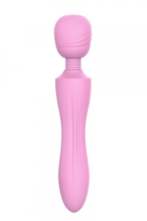 Розовый жезловый вибромассажер Pink Lady - 21,6 см.