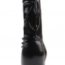 Черный вибратор Vibrating Naughty Cock - 20 см.